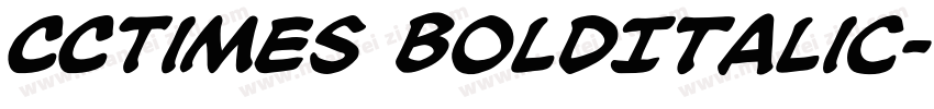 CCTimes BoldItalic字体转换